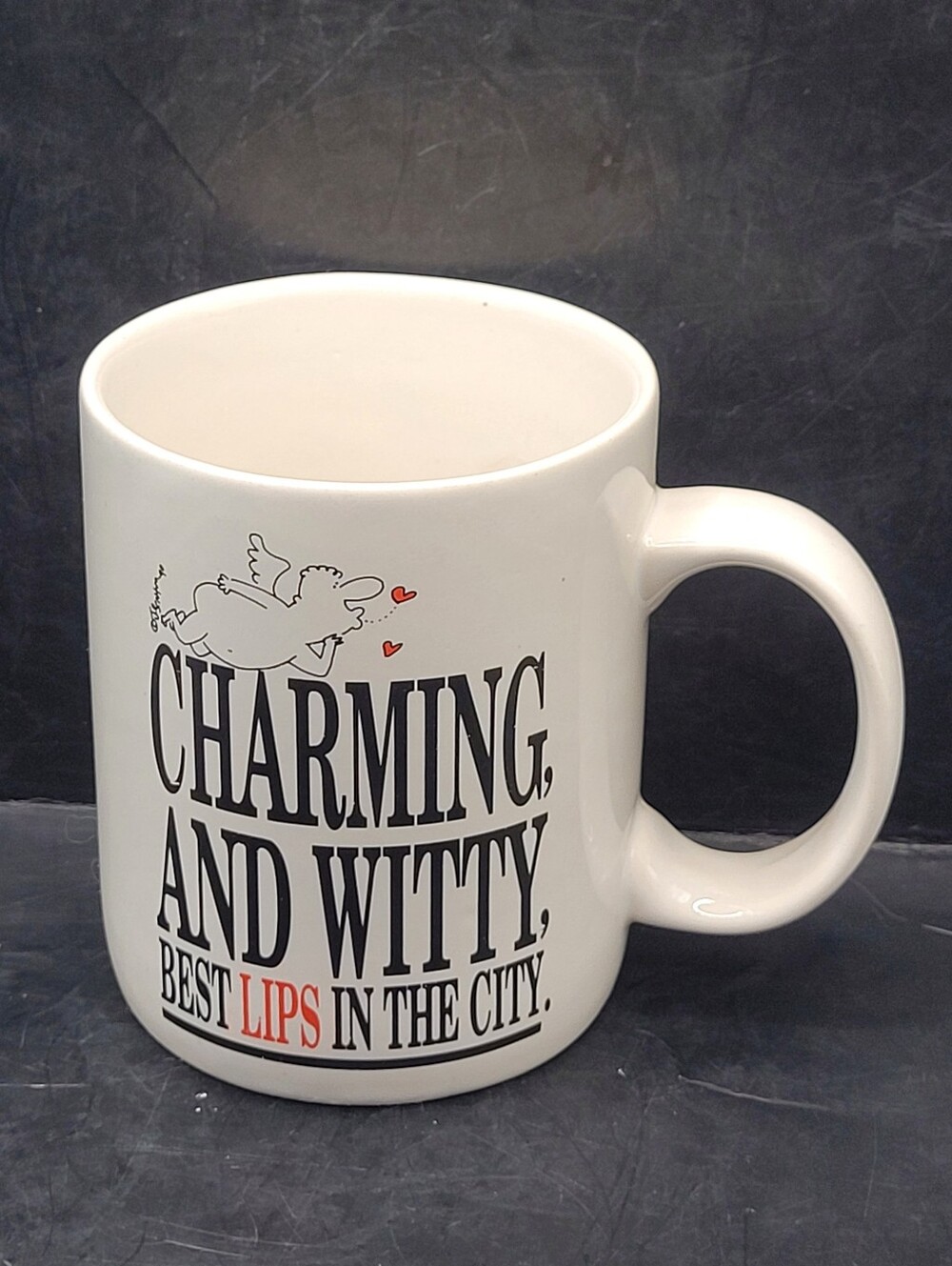 Vintage Papel Freelance J Benton Baby Darlin Charming Witty Coffee Mug 4"